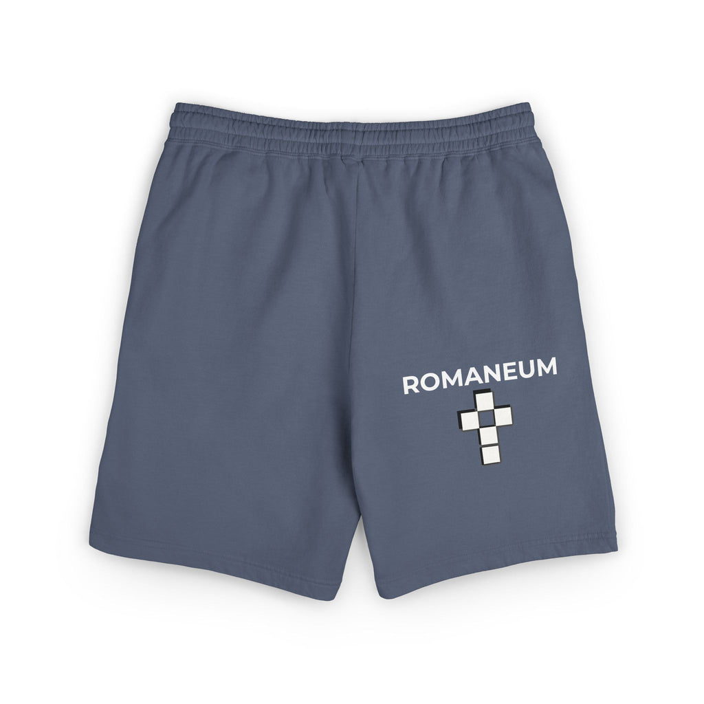 Romaneum Logo Sweat Shorts — Lightweight Fleece Casual Lounge Shorts