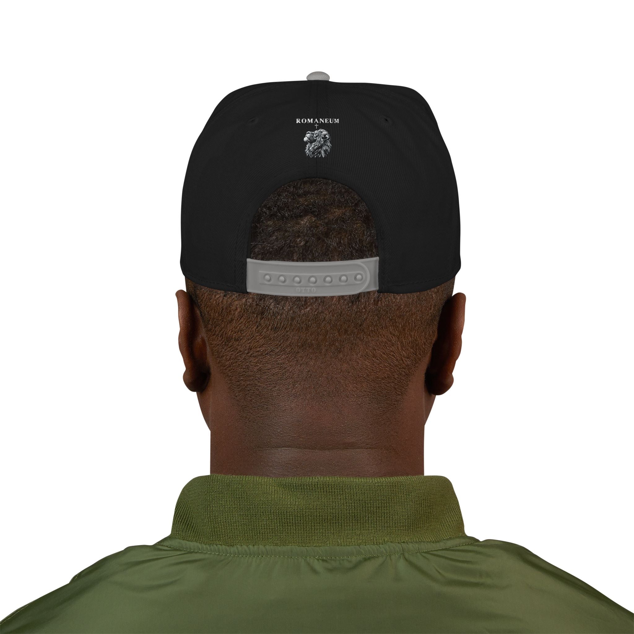 Embroidered Crystal Cross Snapback Hat