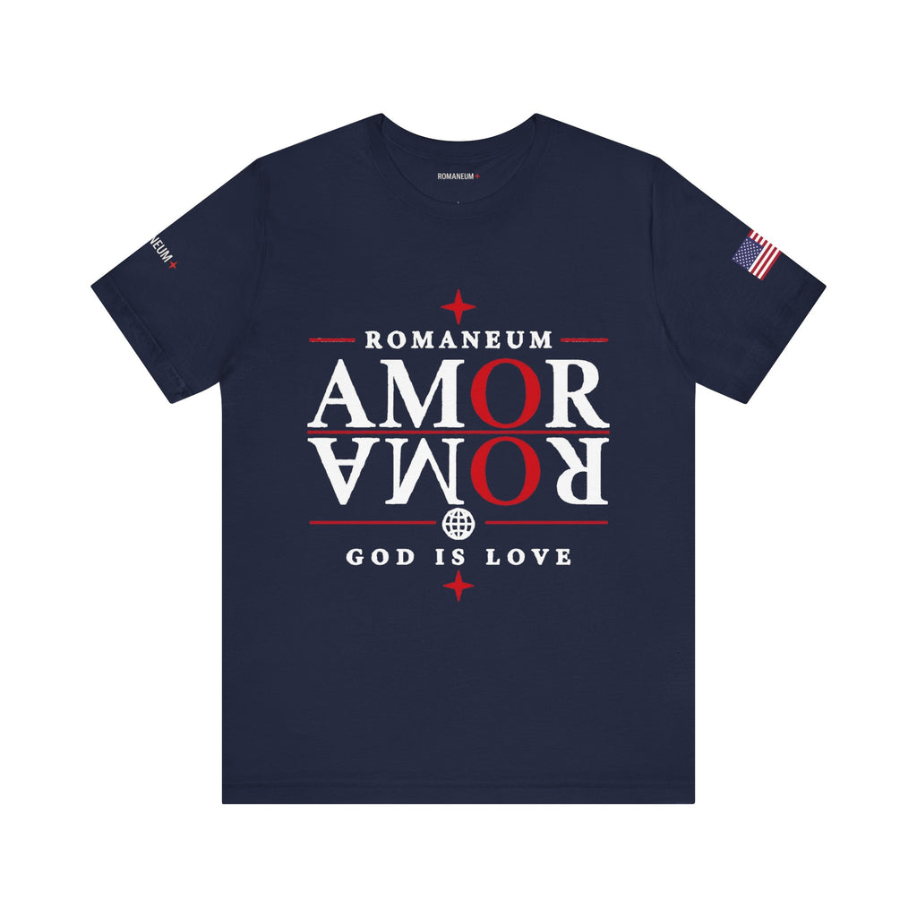 Romaneum 'AMOR/ROMA' God Is Love Graphic Tee