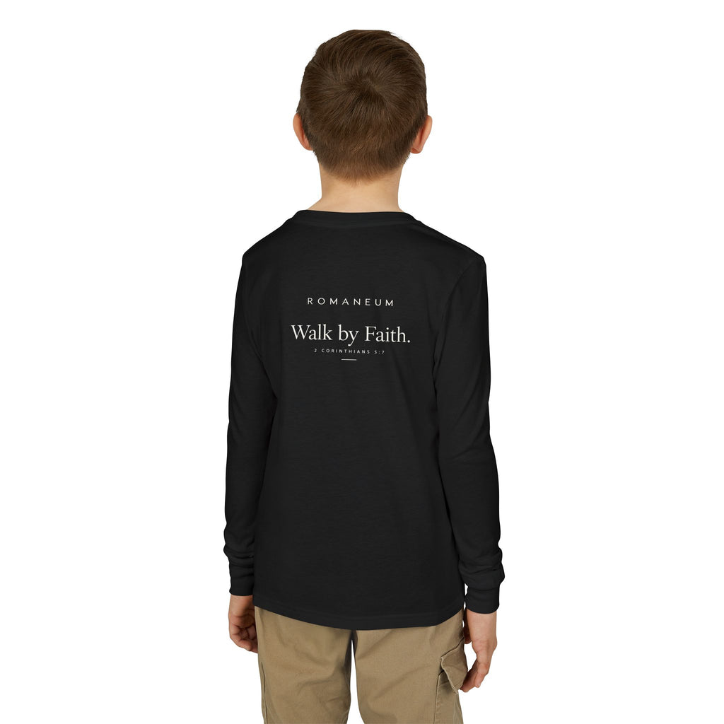 Walk by Faith Youth Long Sleeve Tee