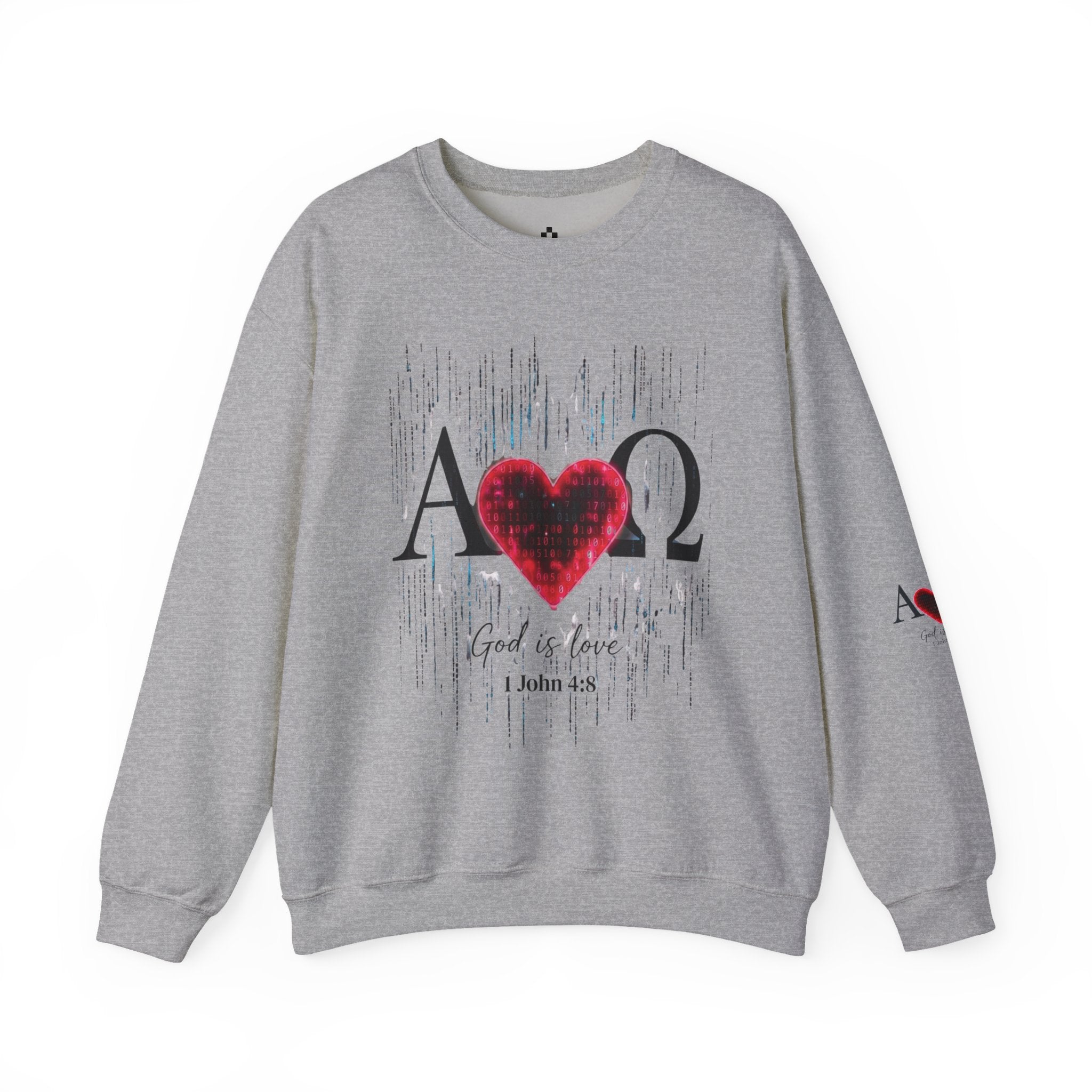 Alpha Omega Heart Sweatshirt ROMANEUM
