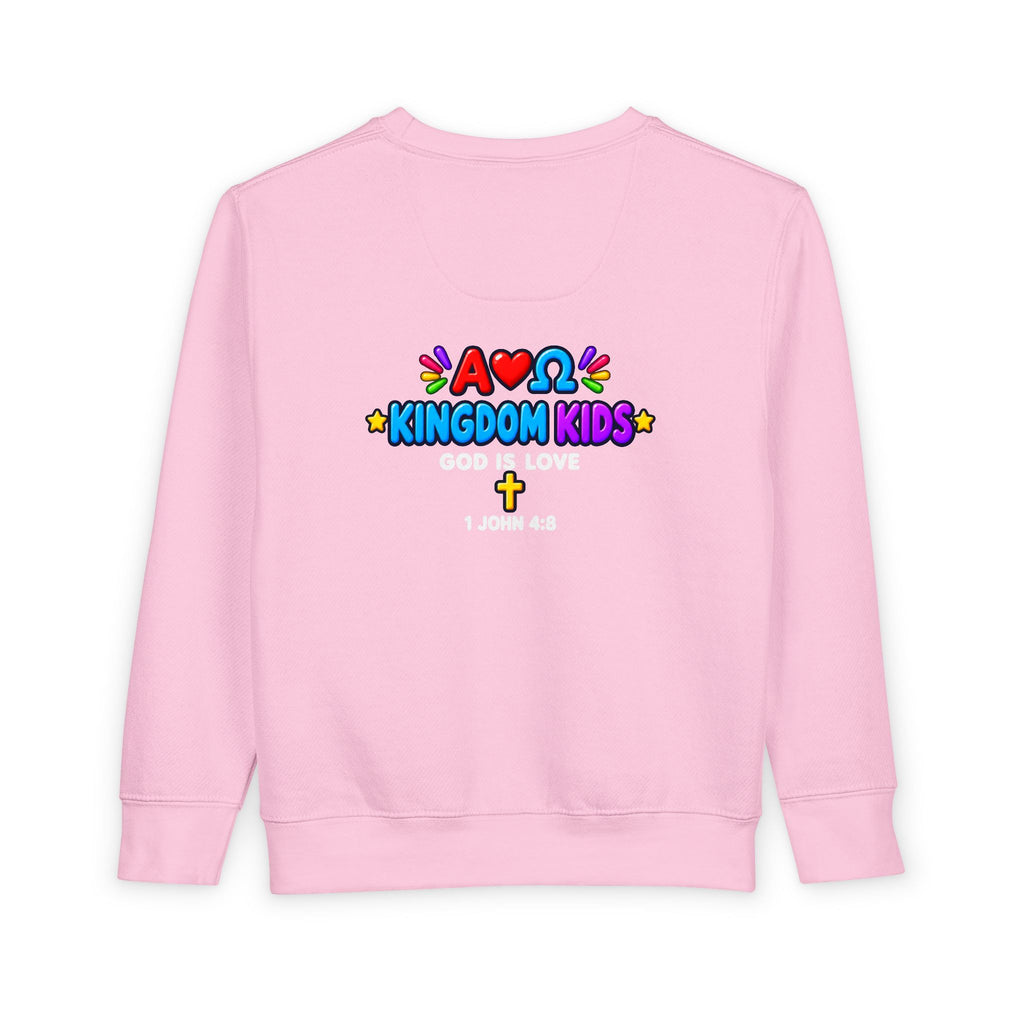 Toddler Sweatshirt — "Good News Toons" Kingdom Kids Crewneck