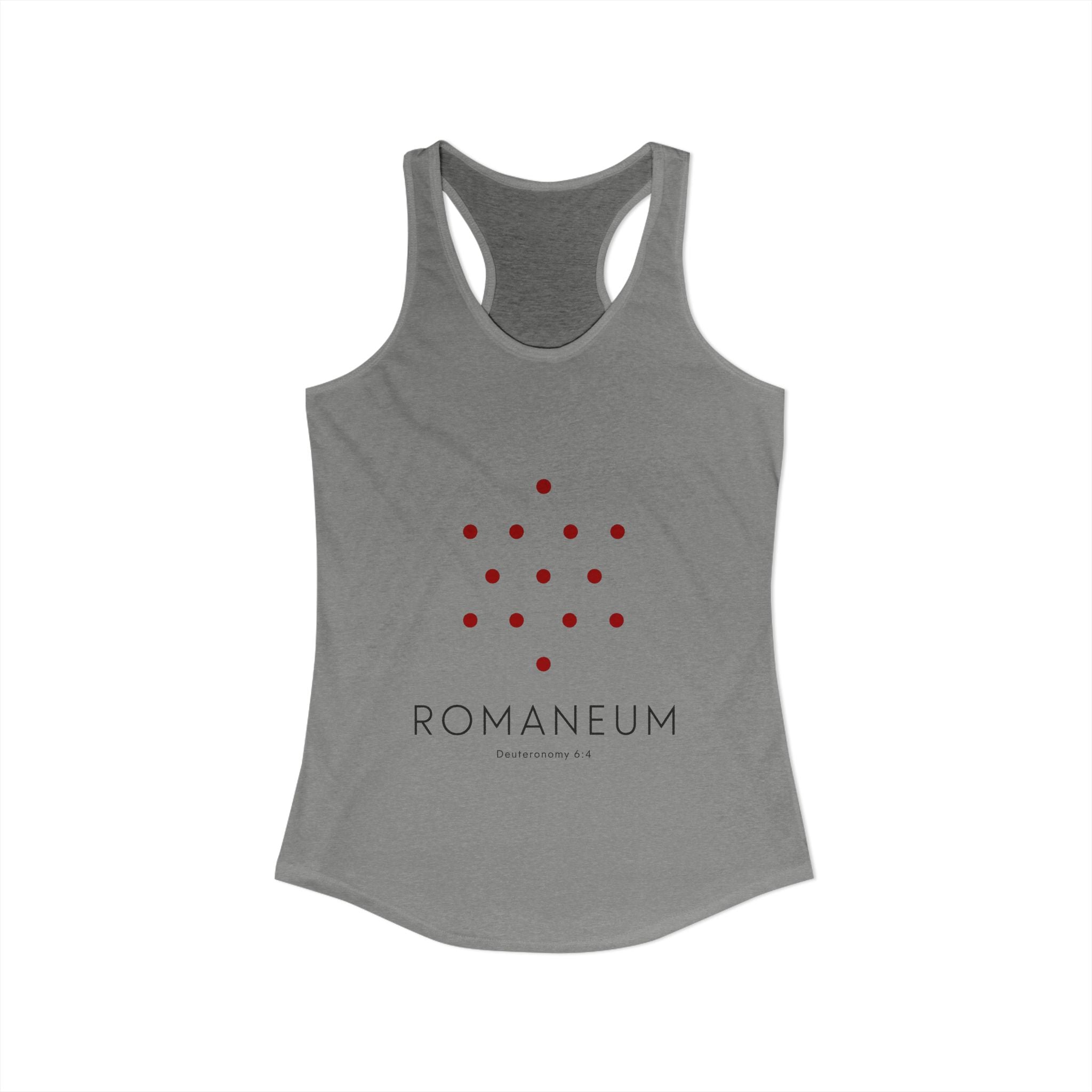 Romaneum Women’s Racerback Athletic Tank | Front & Back Logo