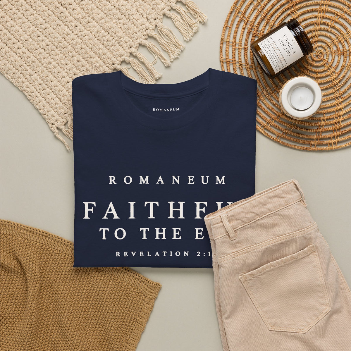 Faithful to the End Tee — 'Romaneum'