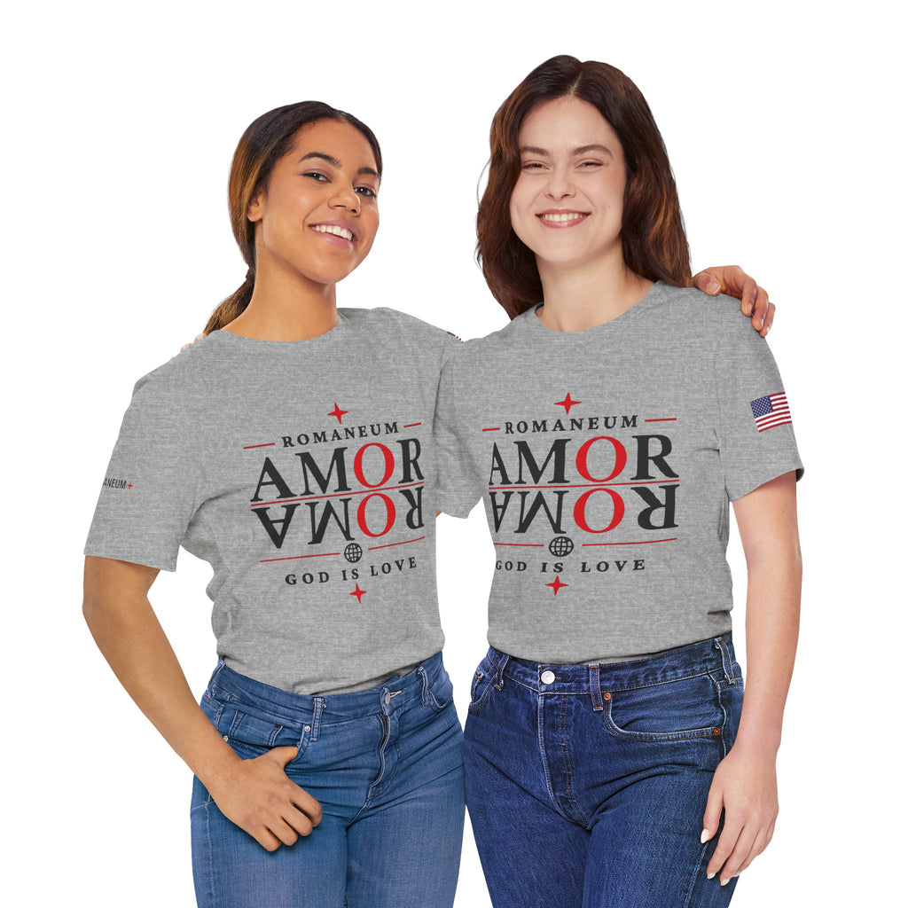 Romaneum 'AMOR/ROMA' God Is Love Graphic Tee