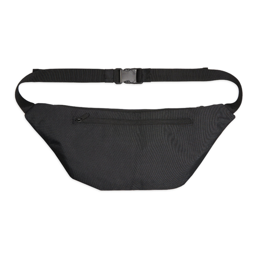 Romaneum Text Fanny Pack — Large Black Waist Bag