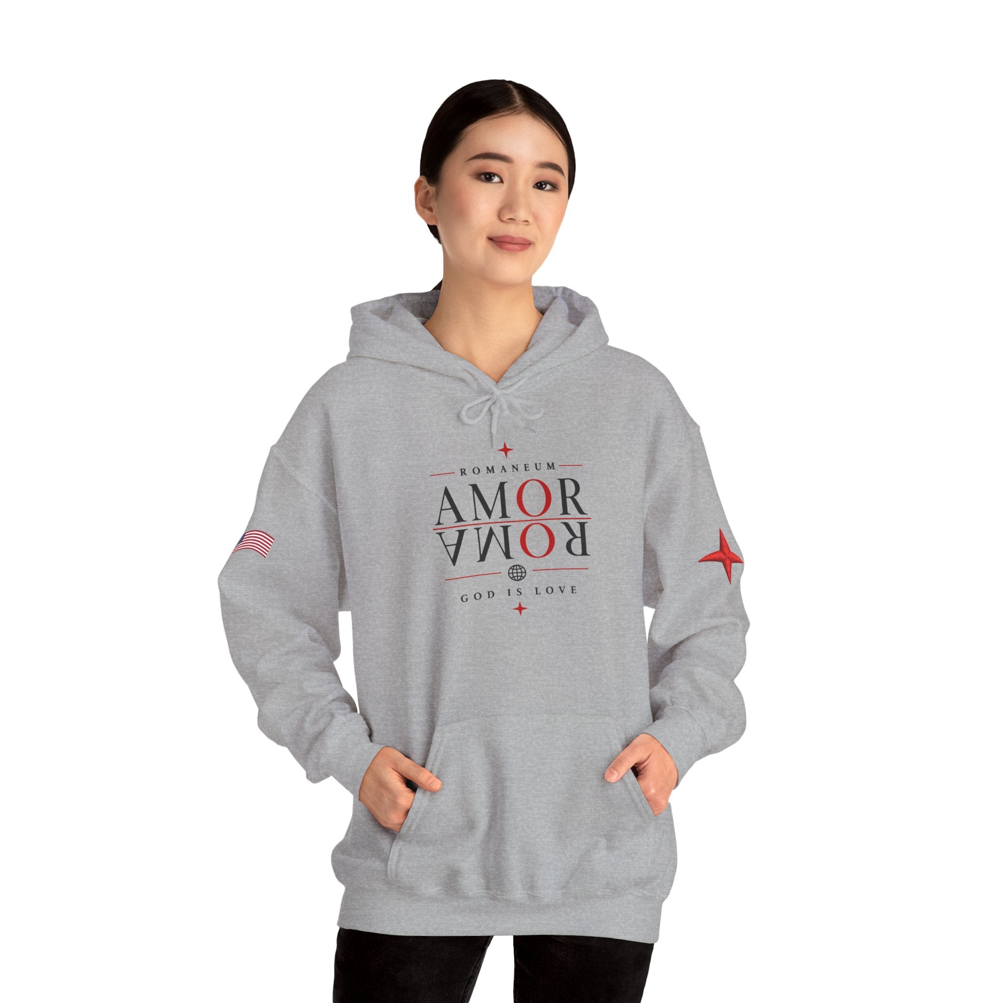 Romaneum ‘Amor’ Hoodie — God Is Love Graphic Sweatshirt