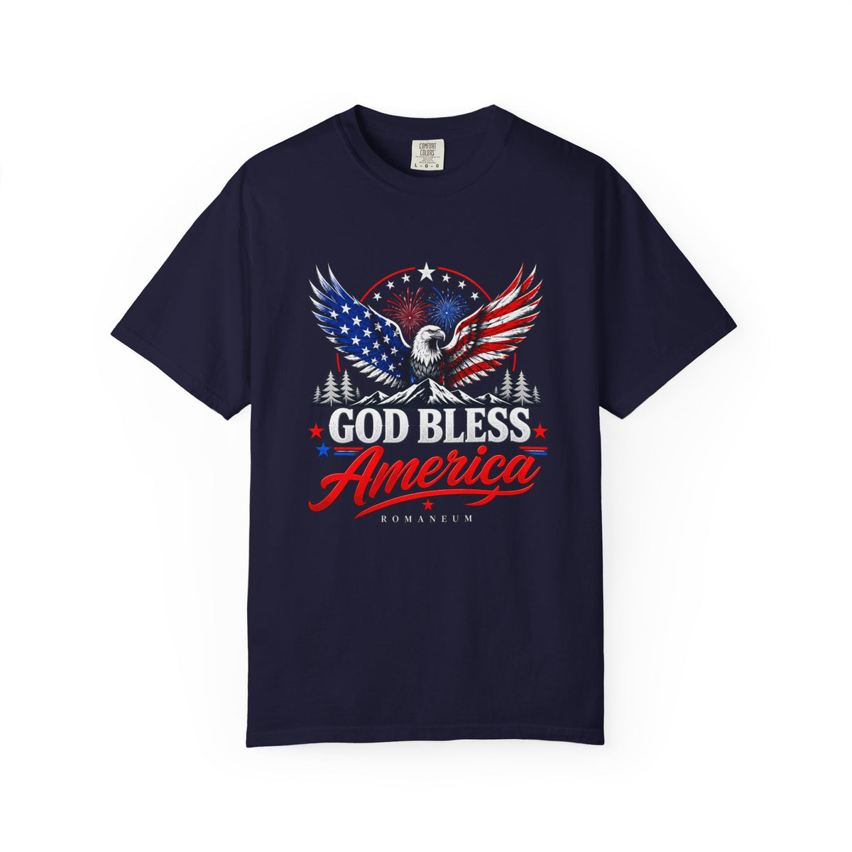 God Bless America Eagle T-Shirt — Patriotic USA Flag Graphic Tee