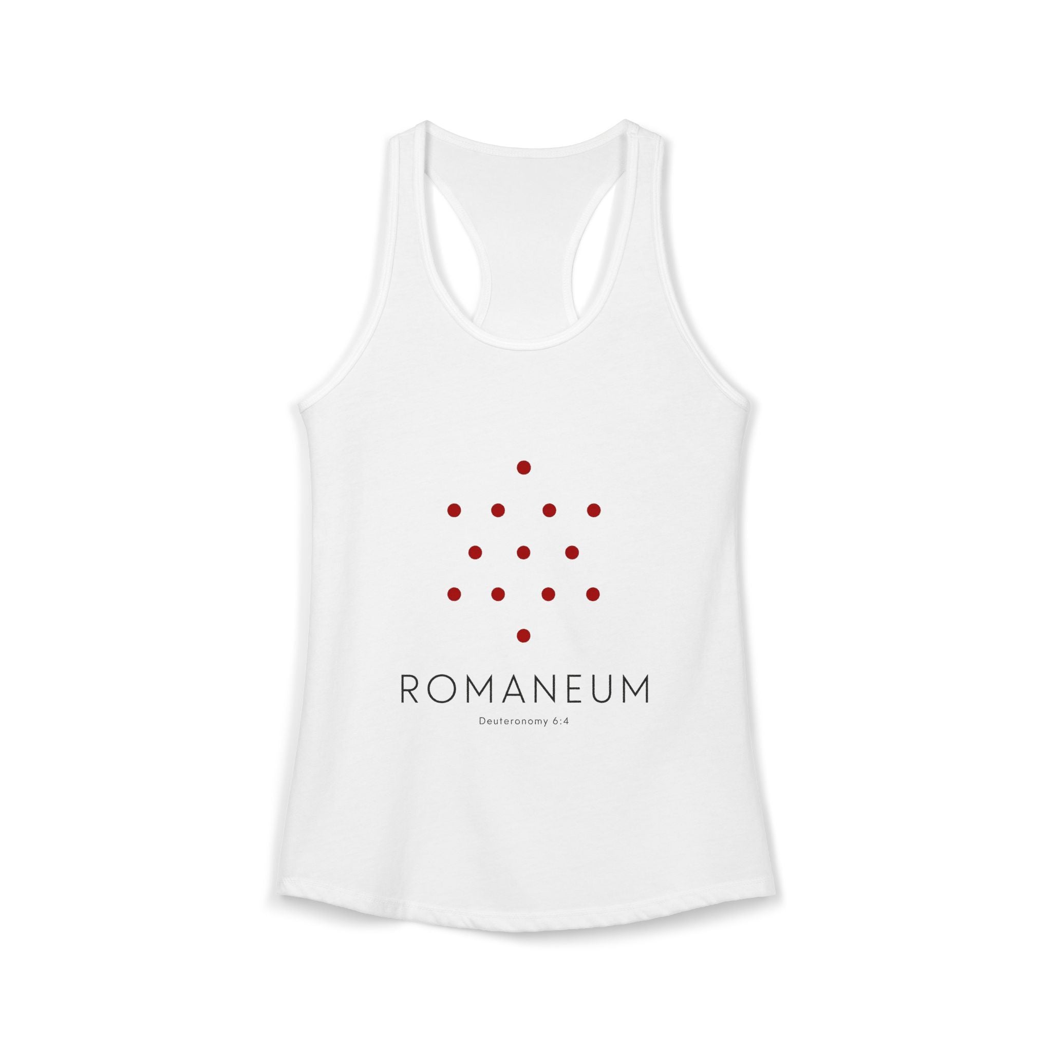 Romaneum Women’s Racerback Athletic Tank | Front & Back Logo