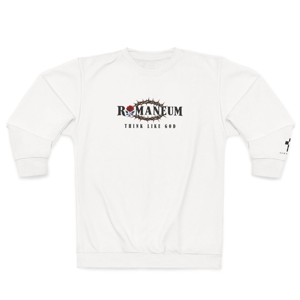 Think Like God Sweatshirt — Romaneum Rose Graphic Crewneck