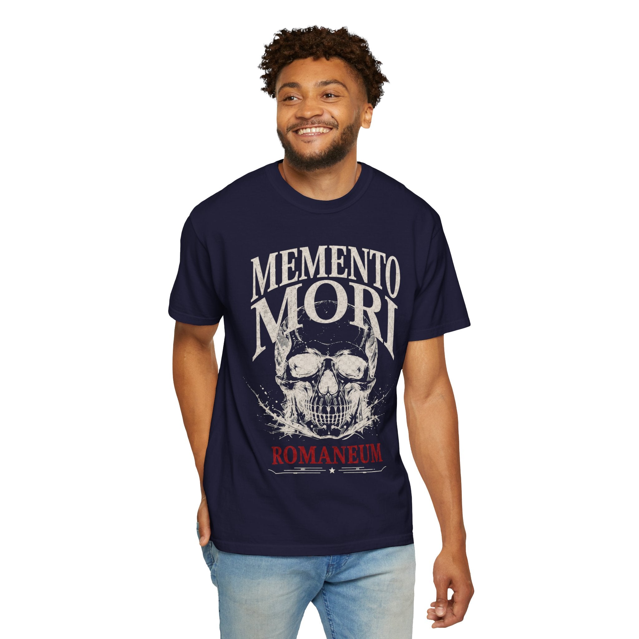 Memento Mori Skull T‑Shirt — Romaneum Gothic Graphic Tee
