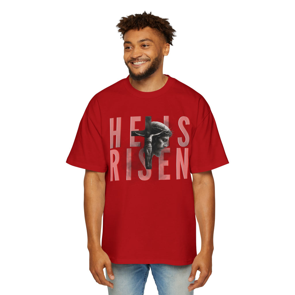 He Is Risen Christian Tee — Romaneum Matthew 28:6 Easter T‑Shirt