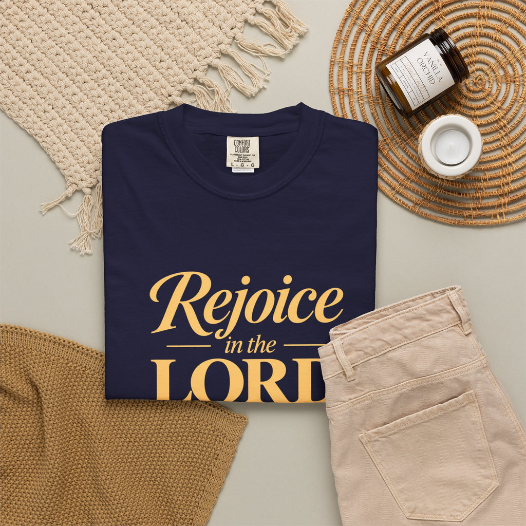 Rejoice in the Lord Always T-Shirt — Christian Faith Tee
