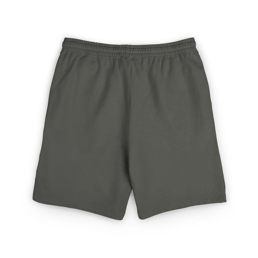 Think Like God Sweat Shorts — Graphic Fleece Lounge Shorts (Romaneum)