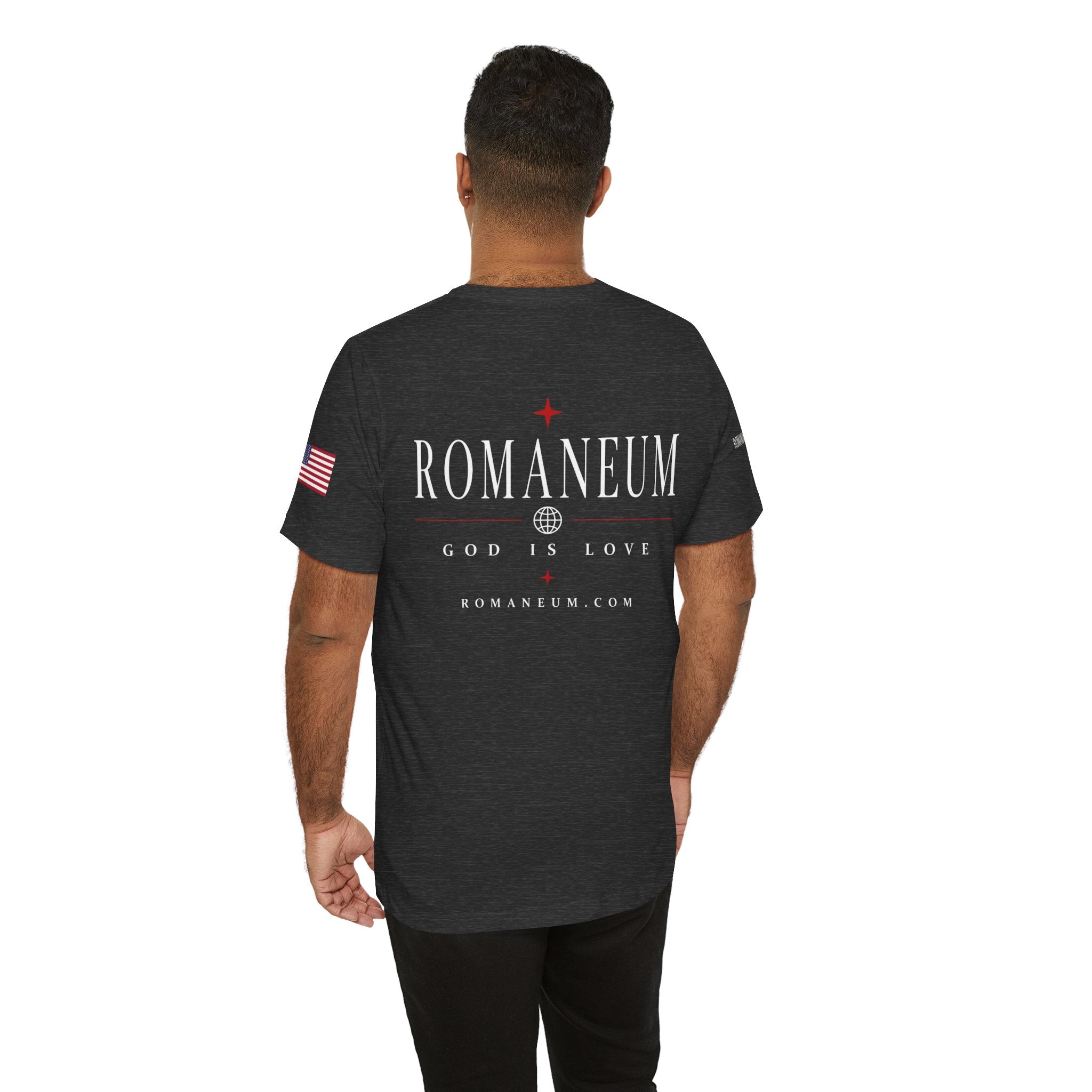 Romaneum 'AMOR/ROMA' God Is Love Graphic Tee