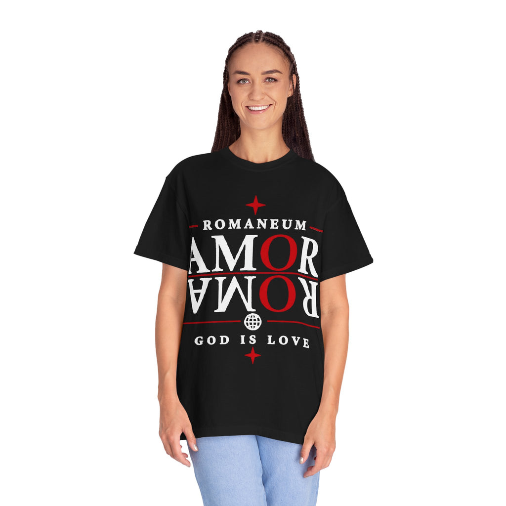 AMOR ROMA Tee — "God Is Love" Graphic T-Shirt
