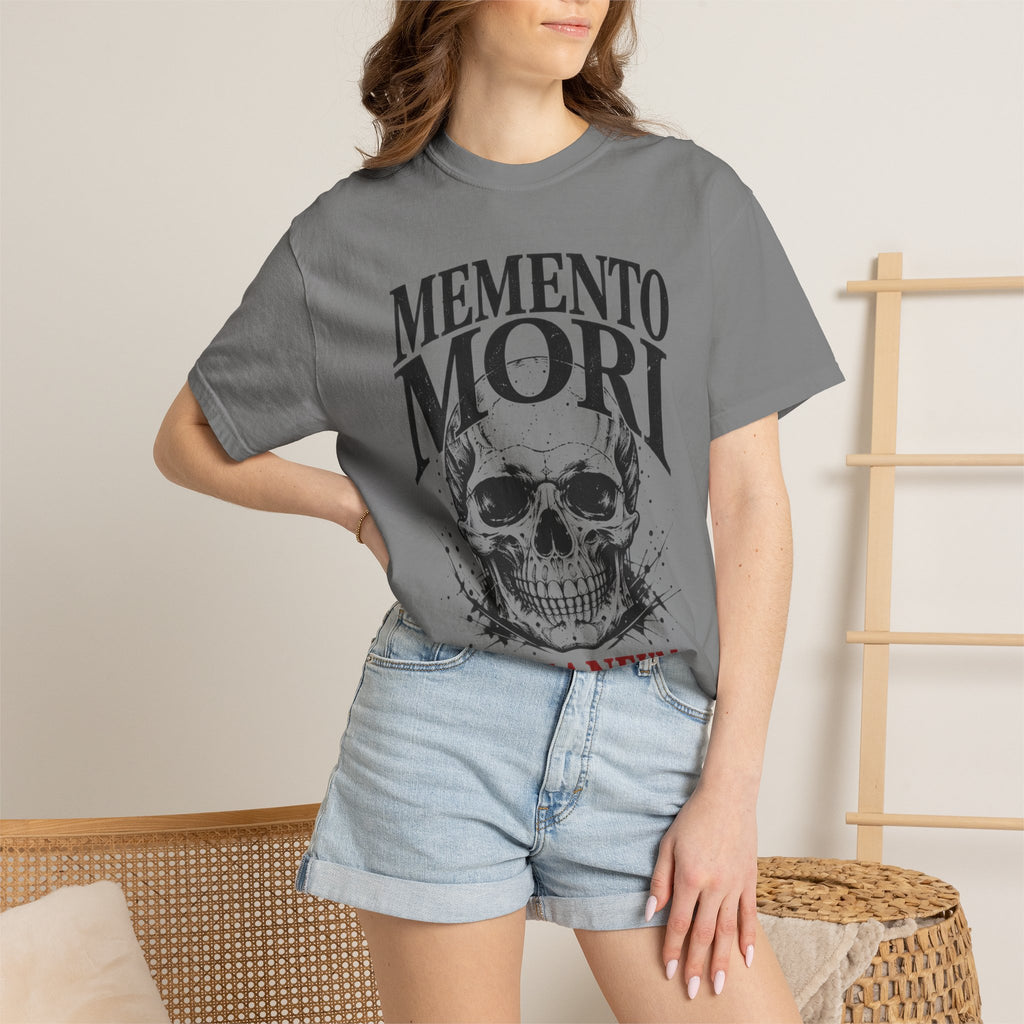 Memento Mori Skull T‑Shirt — Romaneum Gothic Graphic Tee