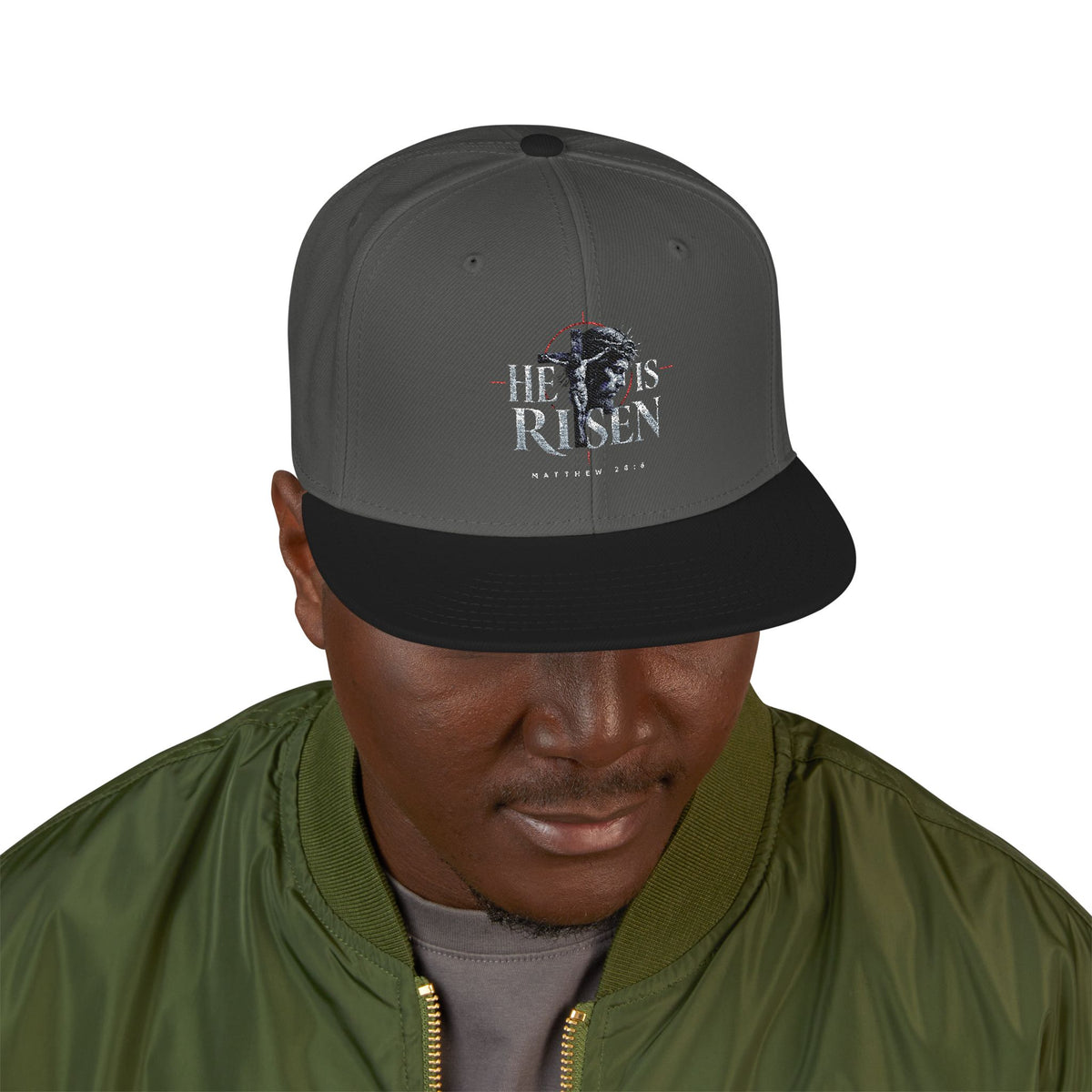 Snapback Hat - 'Schadetum' Embroidered Skull Design