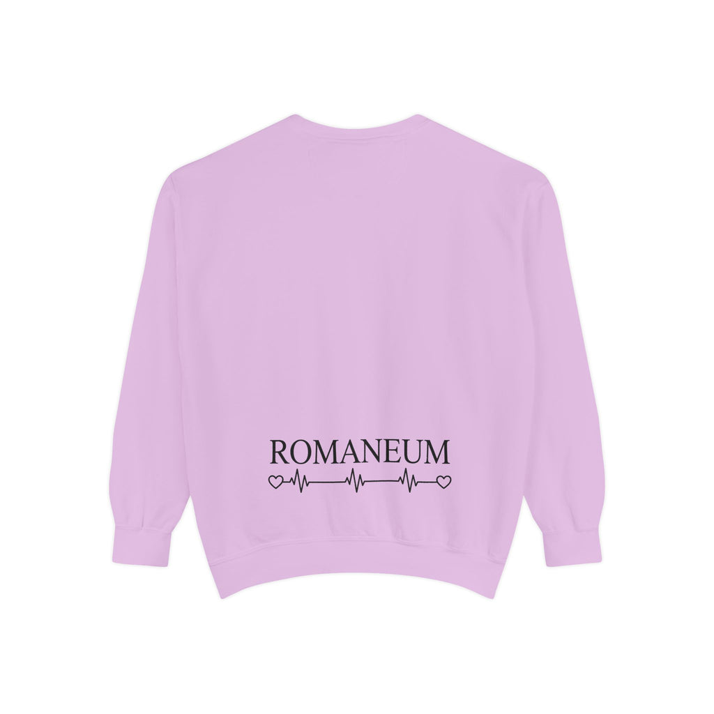 Alpha Omega Heart design sweatshirt | God is Love 1 John 4:8 RomanEum
