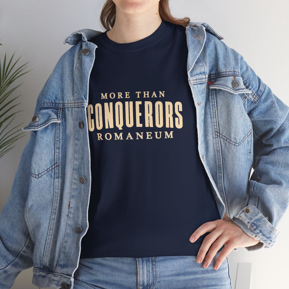 Conquerors Romanum Tee — 'More Than Conquerors' Shirt