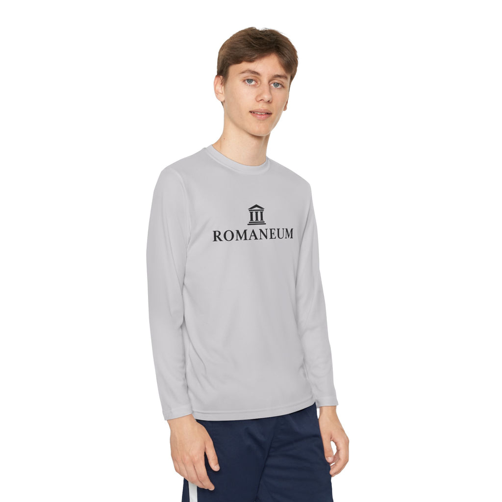Romaneum Youth Long Sleeve Tee — Classic Roman Logo Shirt