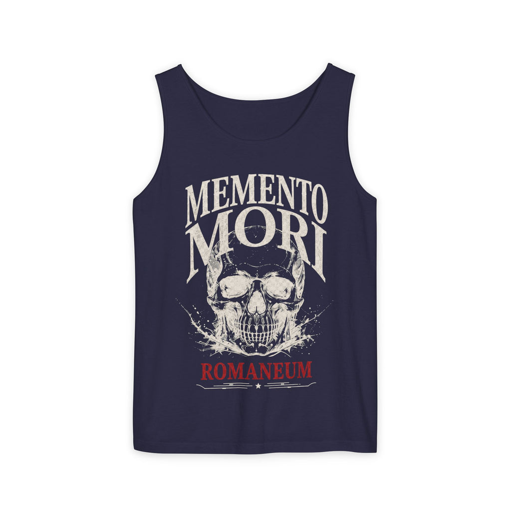 Memento Mori Skull Tank Top — Romaneum Vintage-Style Reminder Tank
