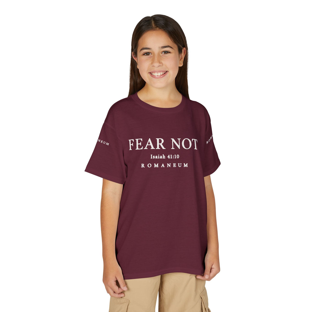 Youth T-Shirt — "Fear Not" Romans 8:15 Tee