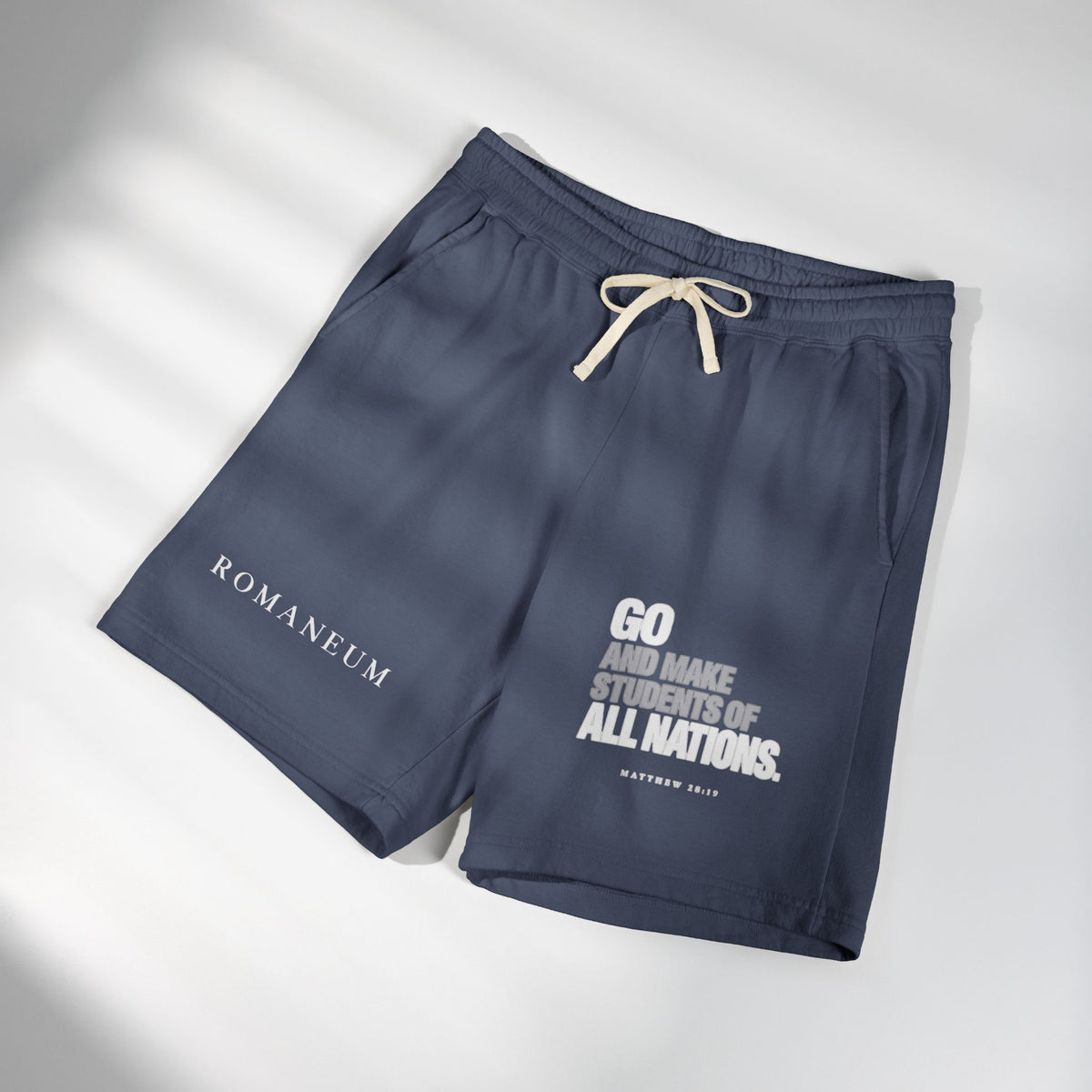 Romaneum 'Go and Make Disciples' Fleece Sweat Shorts