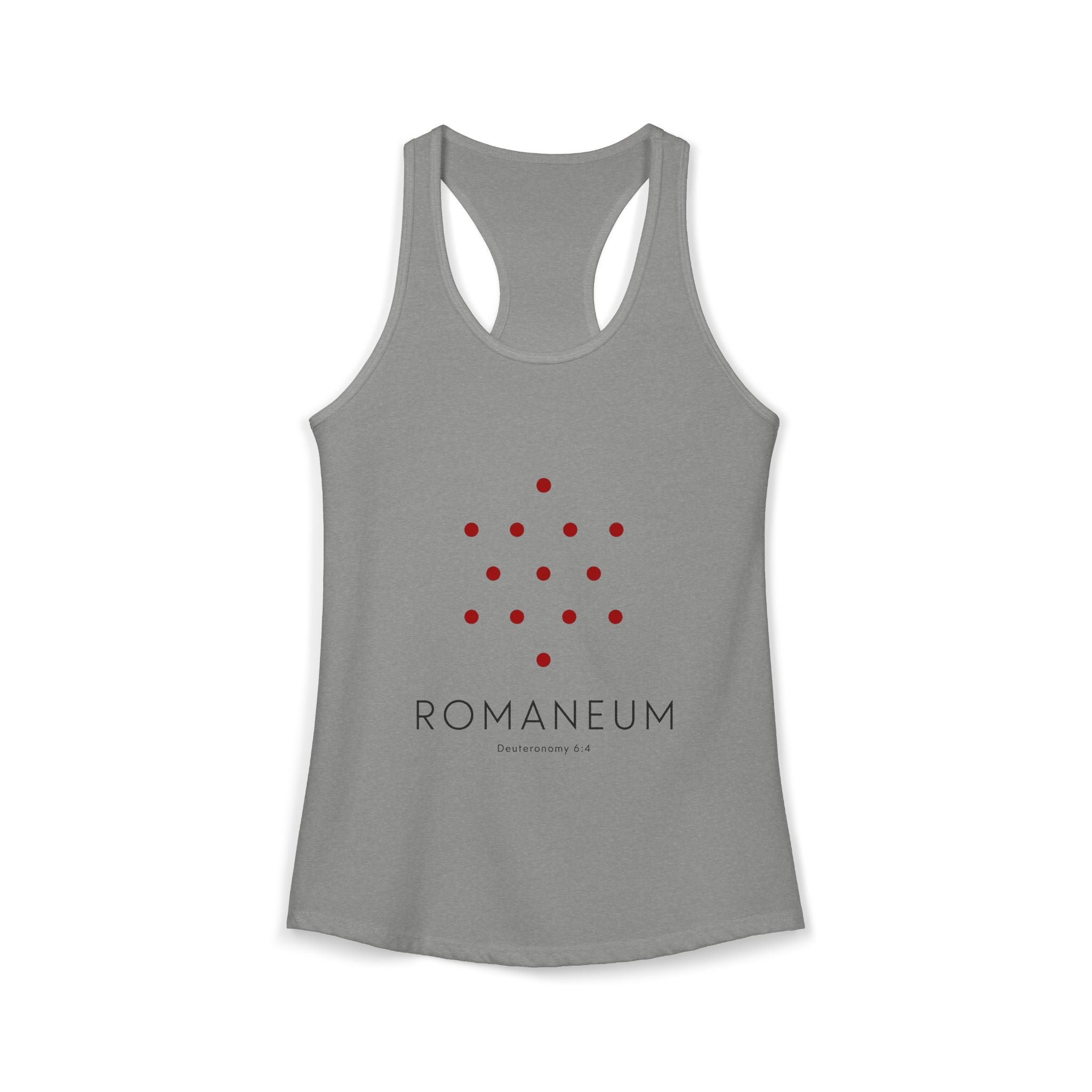Romaneum Women’s Racerback Athletic Tank | Front & Back Logo