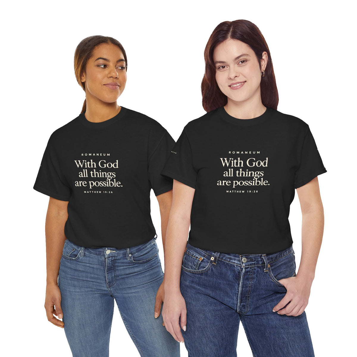 Faith Graphic Tee — "With God All Things Are Possible" T‑Shirt