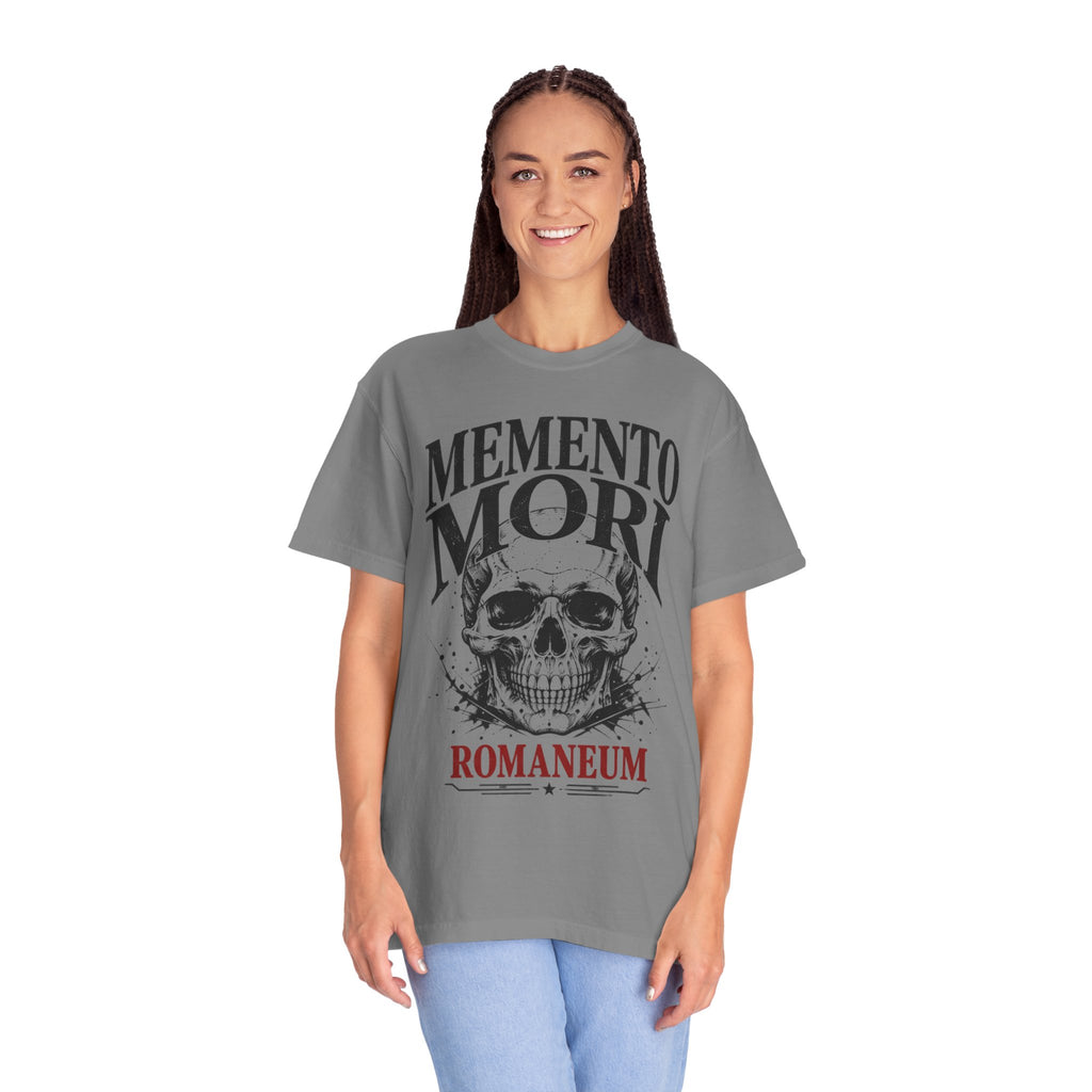 Memento Mori Skull T‑Shirt — Romaneum Gothic Graphic Tee