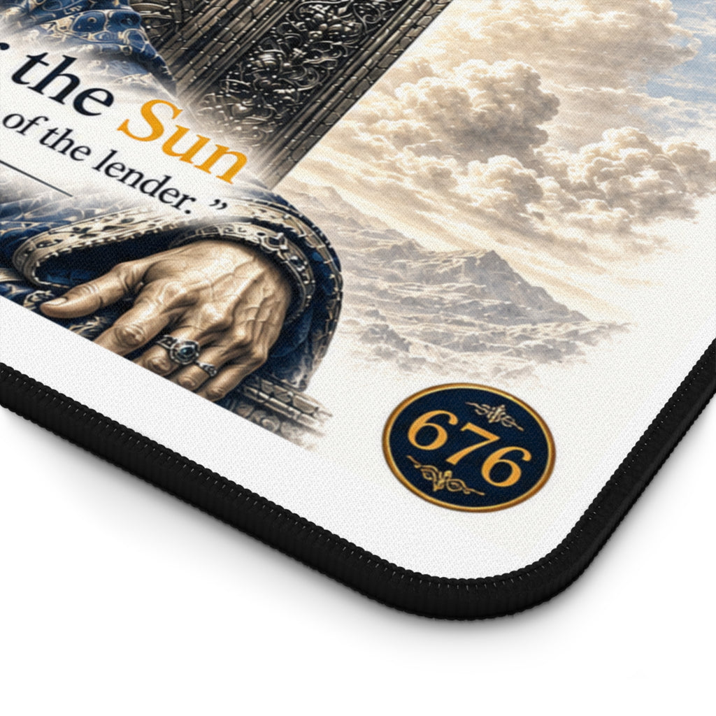 Solomon Desk Mat — King Solomon Quote Mousepad with Biblical Design