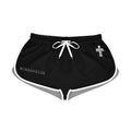 Romaneum Black Relaxed Shorts — Women's Athletic Lounge Shorts
