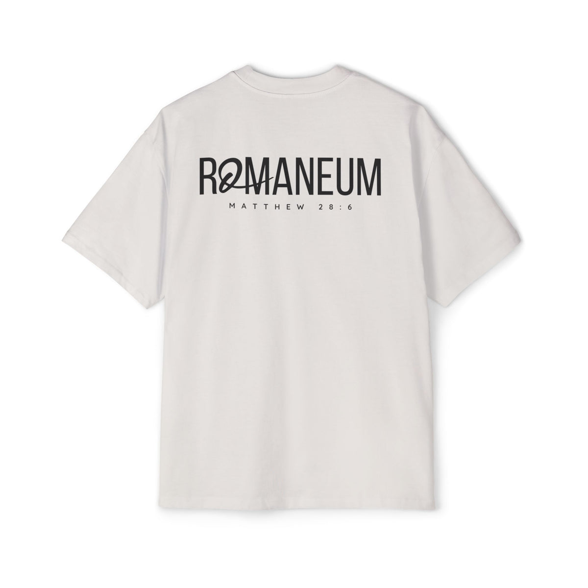 He Is Risen Christian Tee — Romaneum Matthew 28:6 Easter T‑Shirt