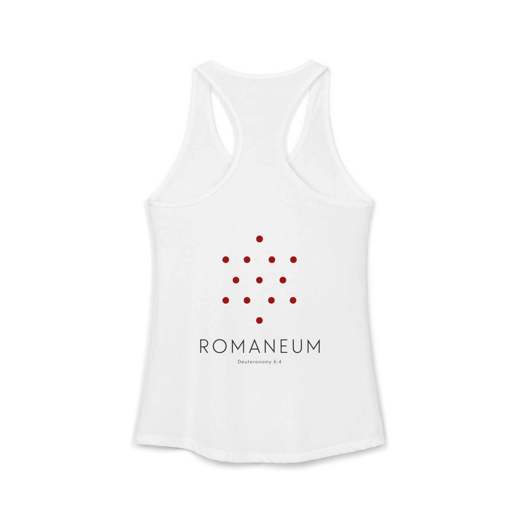 Romaneum Women’s Racerback Athletic Tank | Front & Back Logo