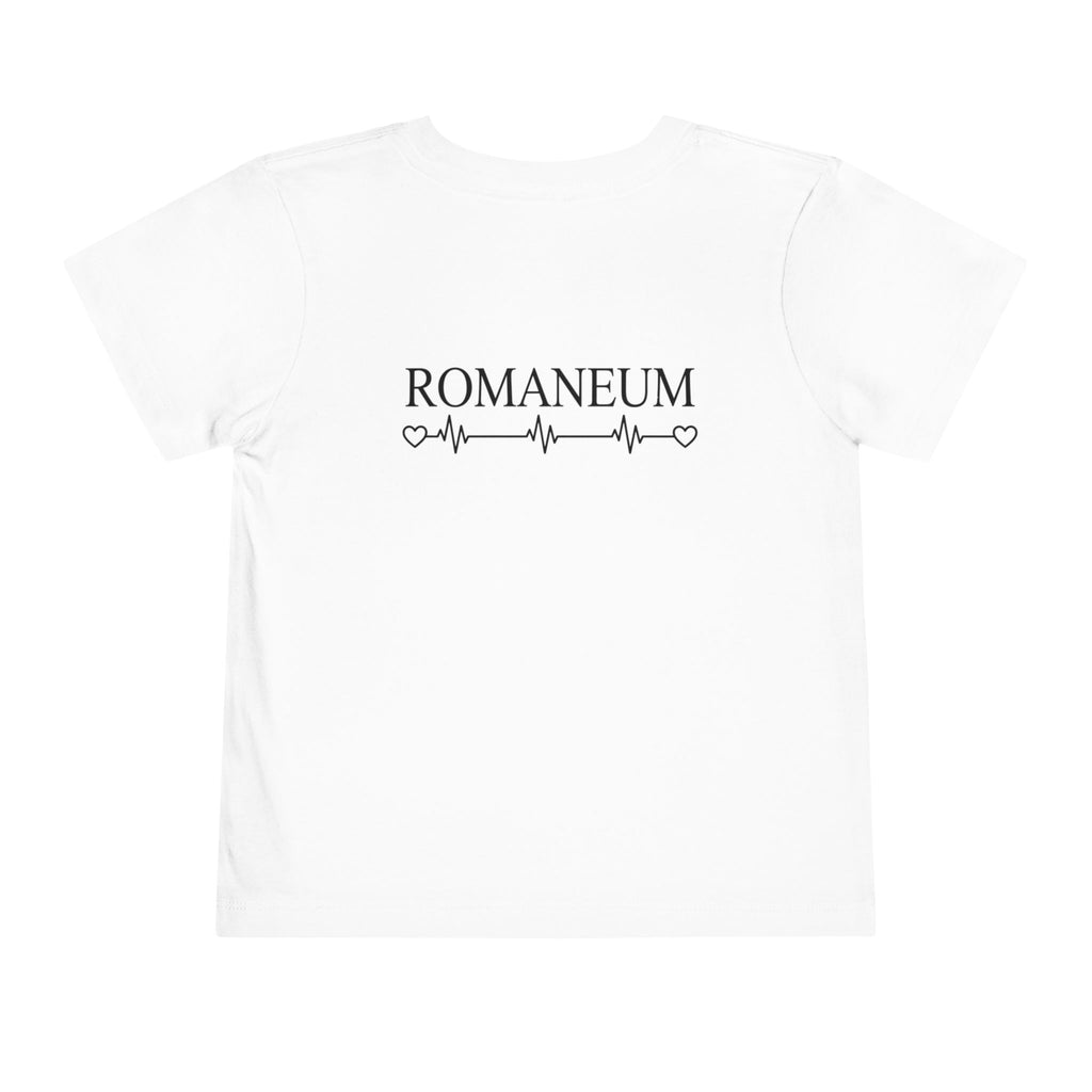 Alpha Omega Heart toddler tee | Christian scripture design