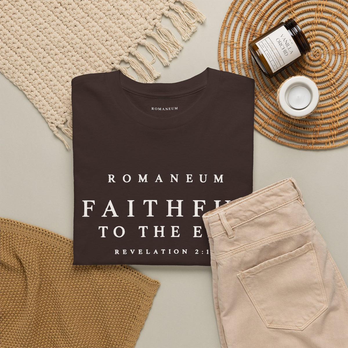 Faithful to the End Tee — 'Romaneum'