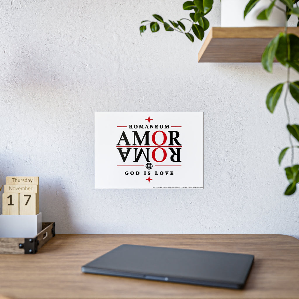Gloss Poster — AMOR ROMA Mirror "God Is Love" Wall Art
