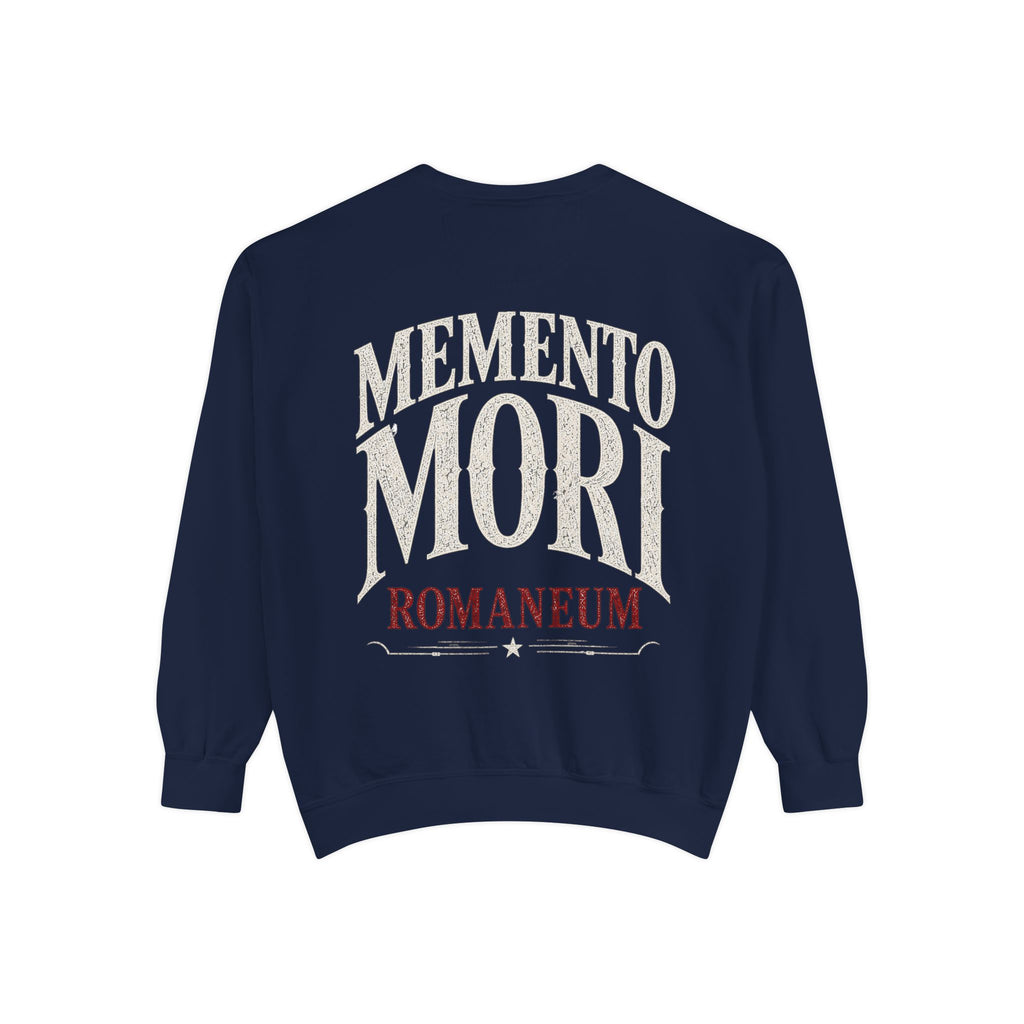 Memento Mori Sweatshirt — Gothic Skull Romaneum Crewneck