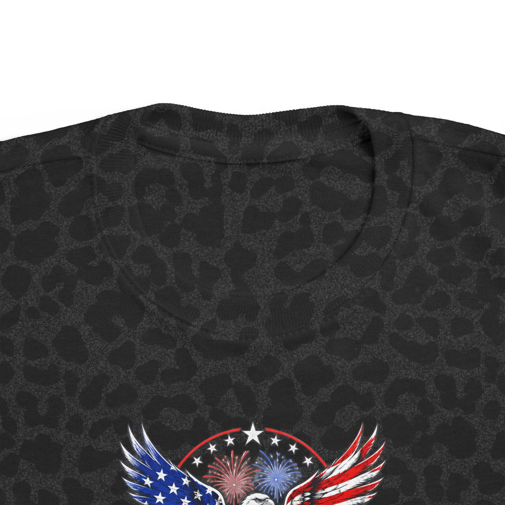 Toddler Tee - 'God Bless America' Patriotic Eagle Kids Shirt