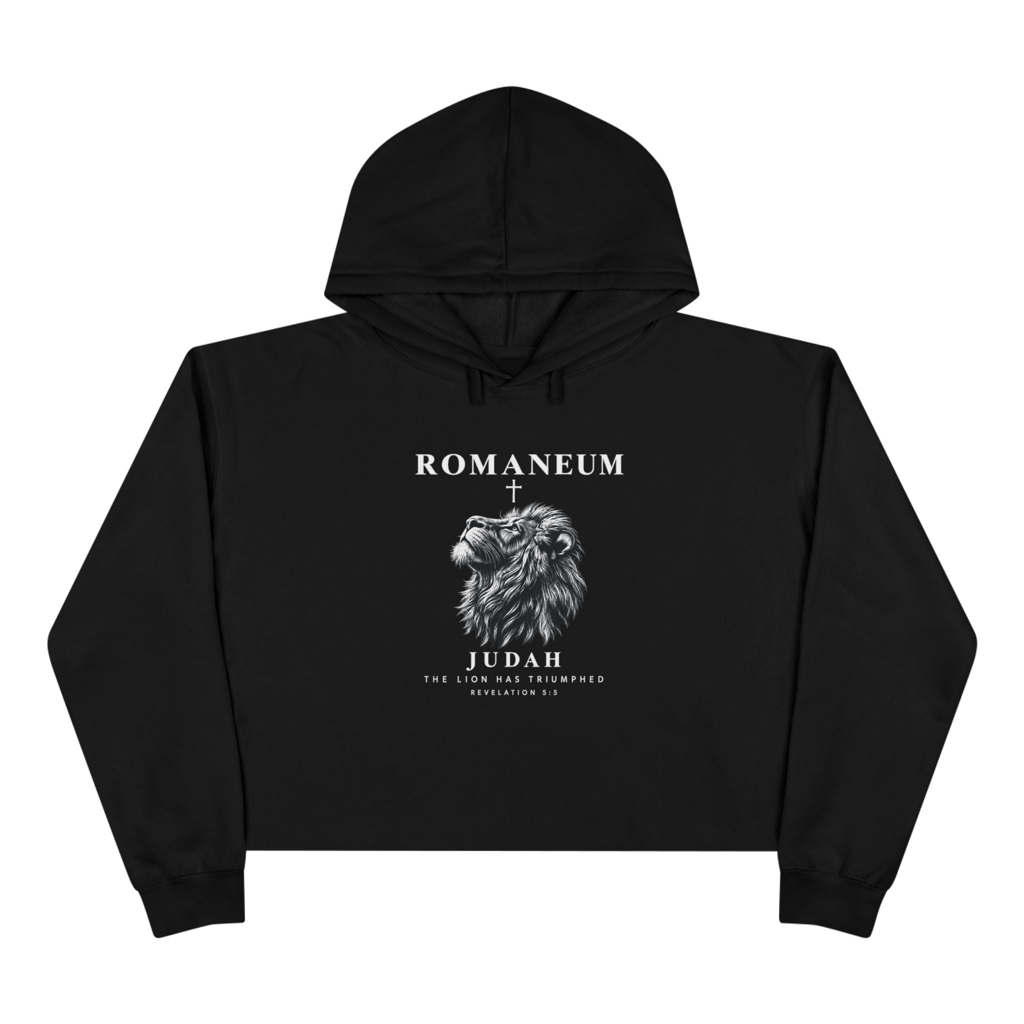 Romaneum Judah Lion Crop Hoodie —  Graphic Crop Hoodie