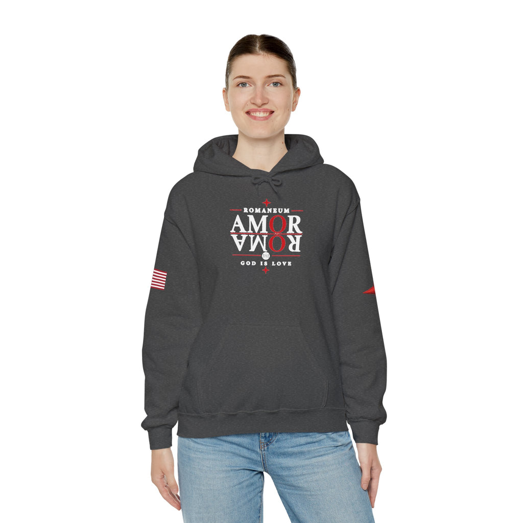 Romaneum ‘Amor’ Hoodie — God Is Love Graphic Sweatshirt