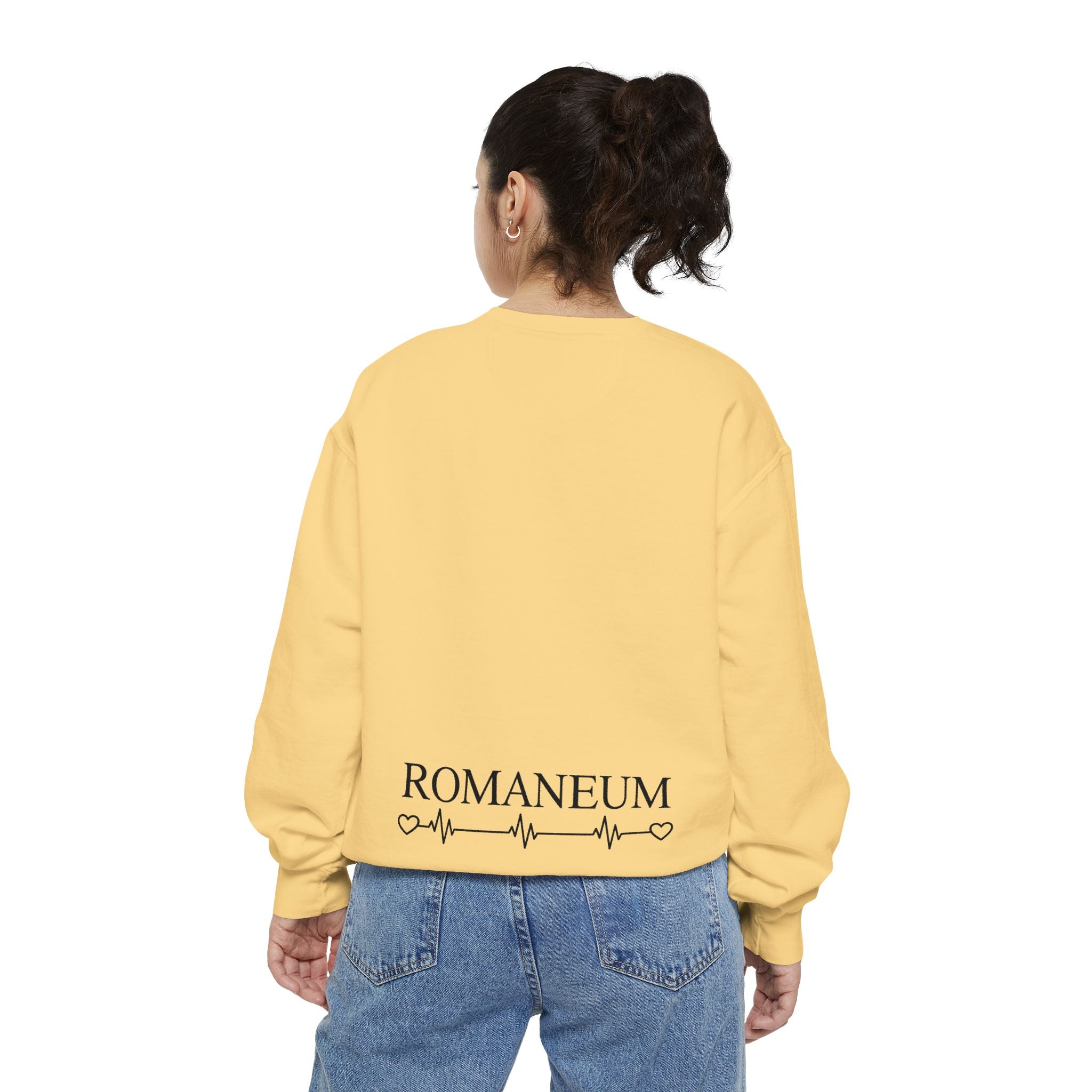Alpha Omega Heart design sweatshirt | God is Love 1 John 4:8 RomanEum