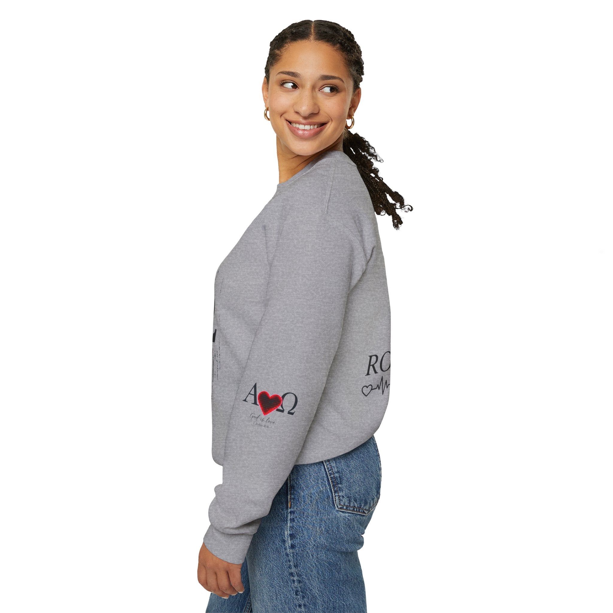 Alpha Omega Heart Sweatshirt ROMANEUM
