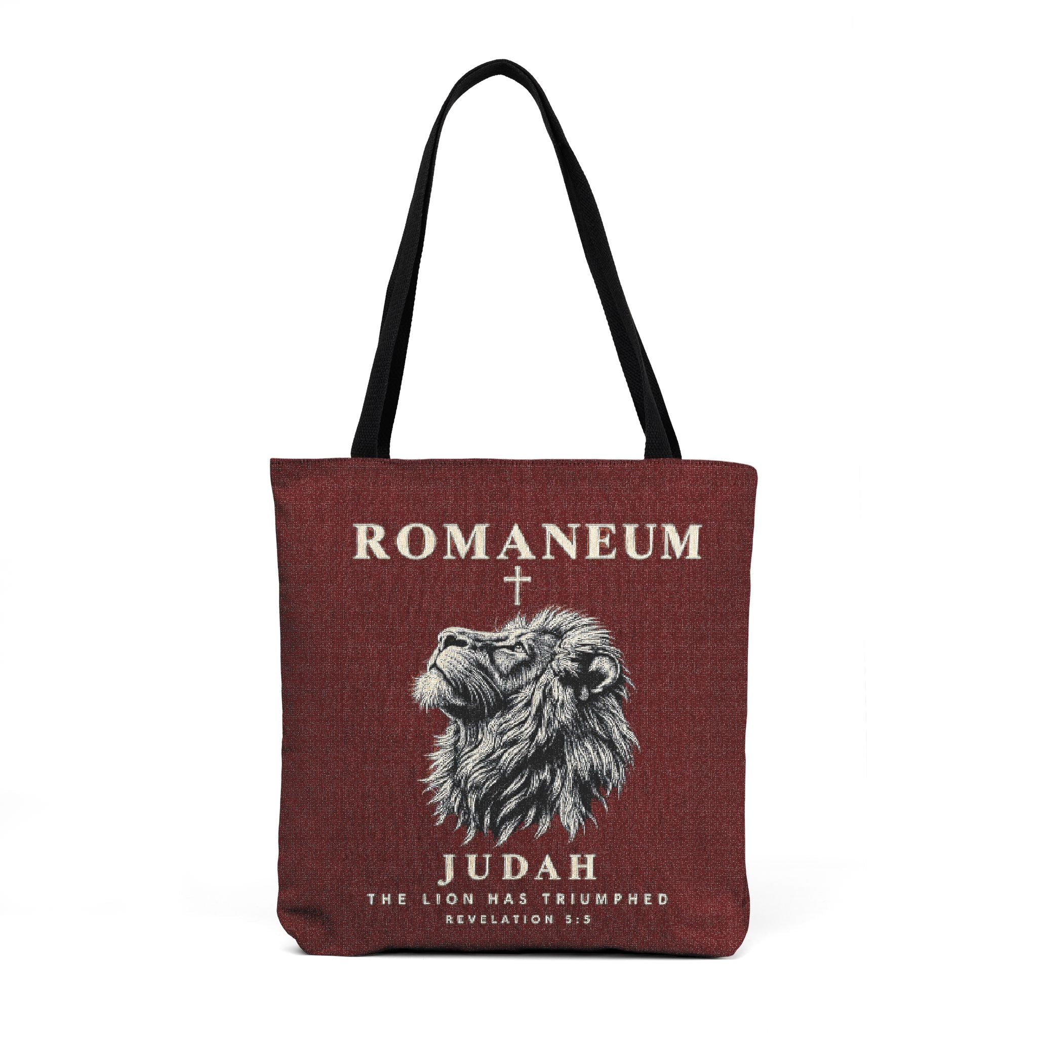 Woven Tote — Vintage Roman Lion Tote Bag (ROMANEUM Urban Heritage)
