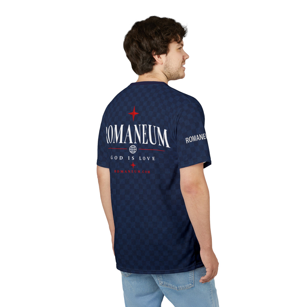 Romaneum AMOR ROMA Navy All-Over Tee
