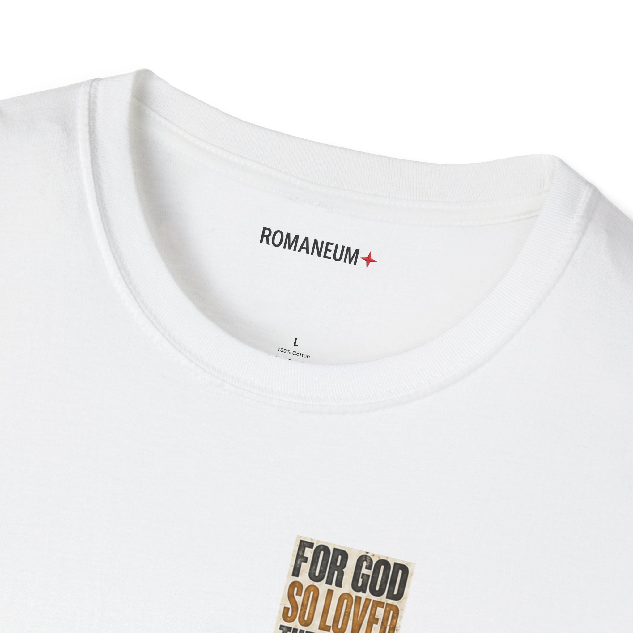 John 3:16 Cross T-Shirt — Faith Tee (For God So Loved)