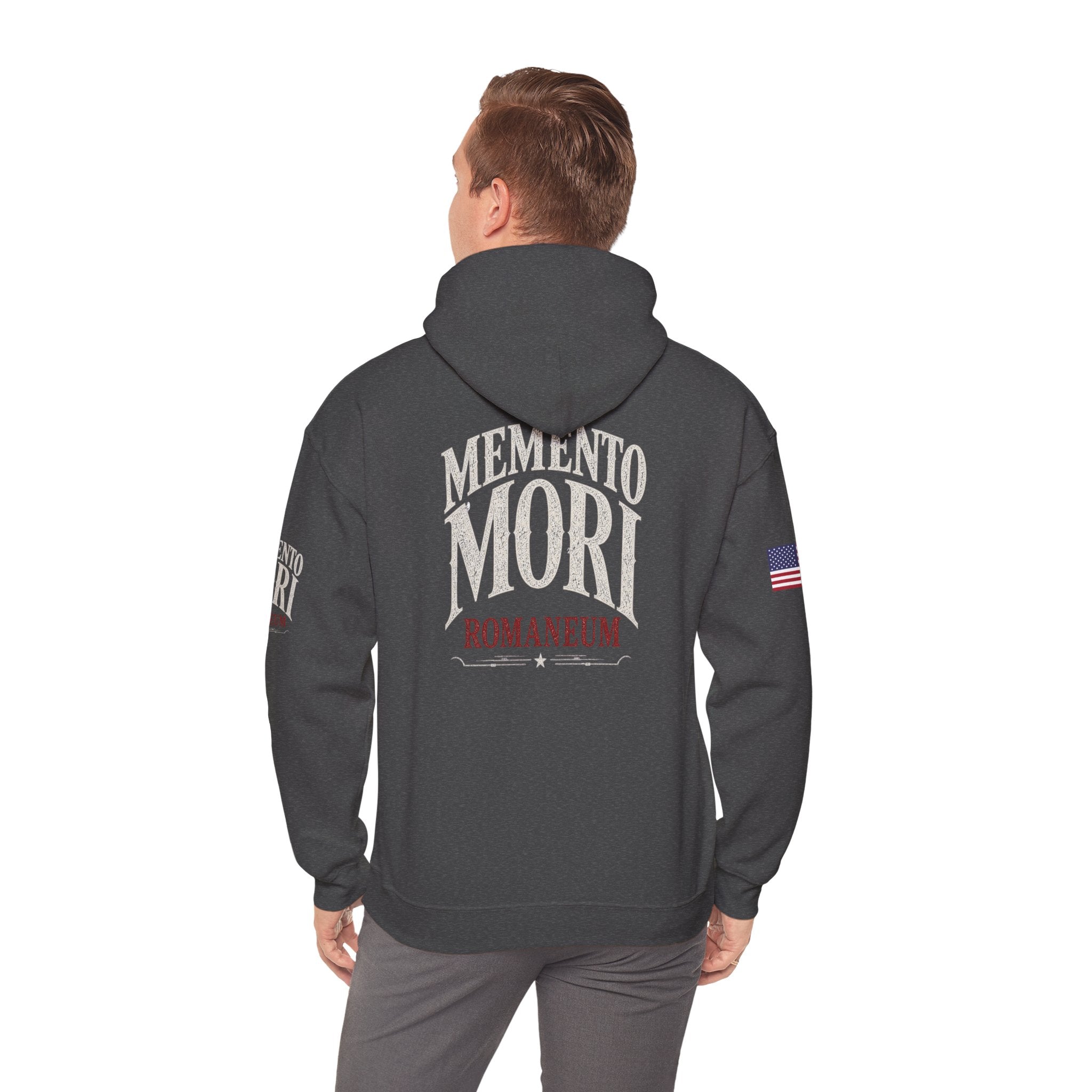 Memento Mori Hoodie — Romaneum Skull Graphic Pullover