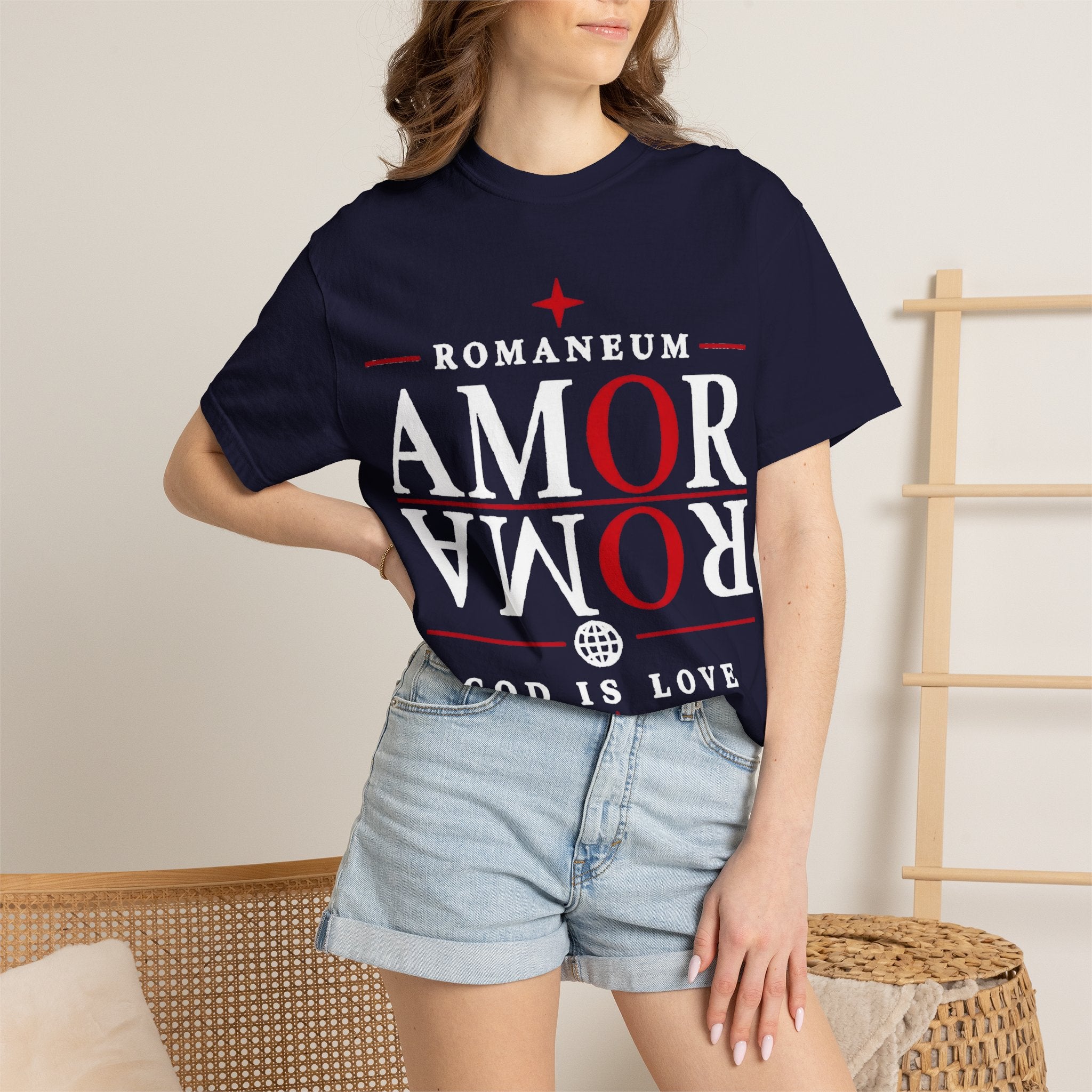 AMOR ROMA Tee — "God Is Love" Graphic T-Shirt