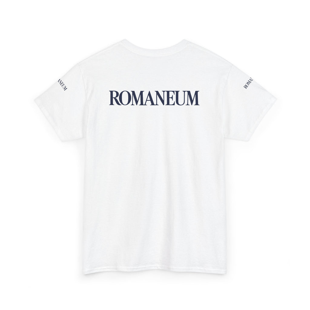 Romaneum Seek Logo Tee — Classic Romaneum-Inspired Graphic T-Shirt
